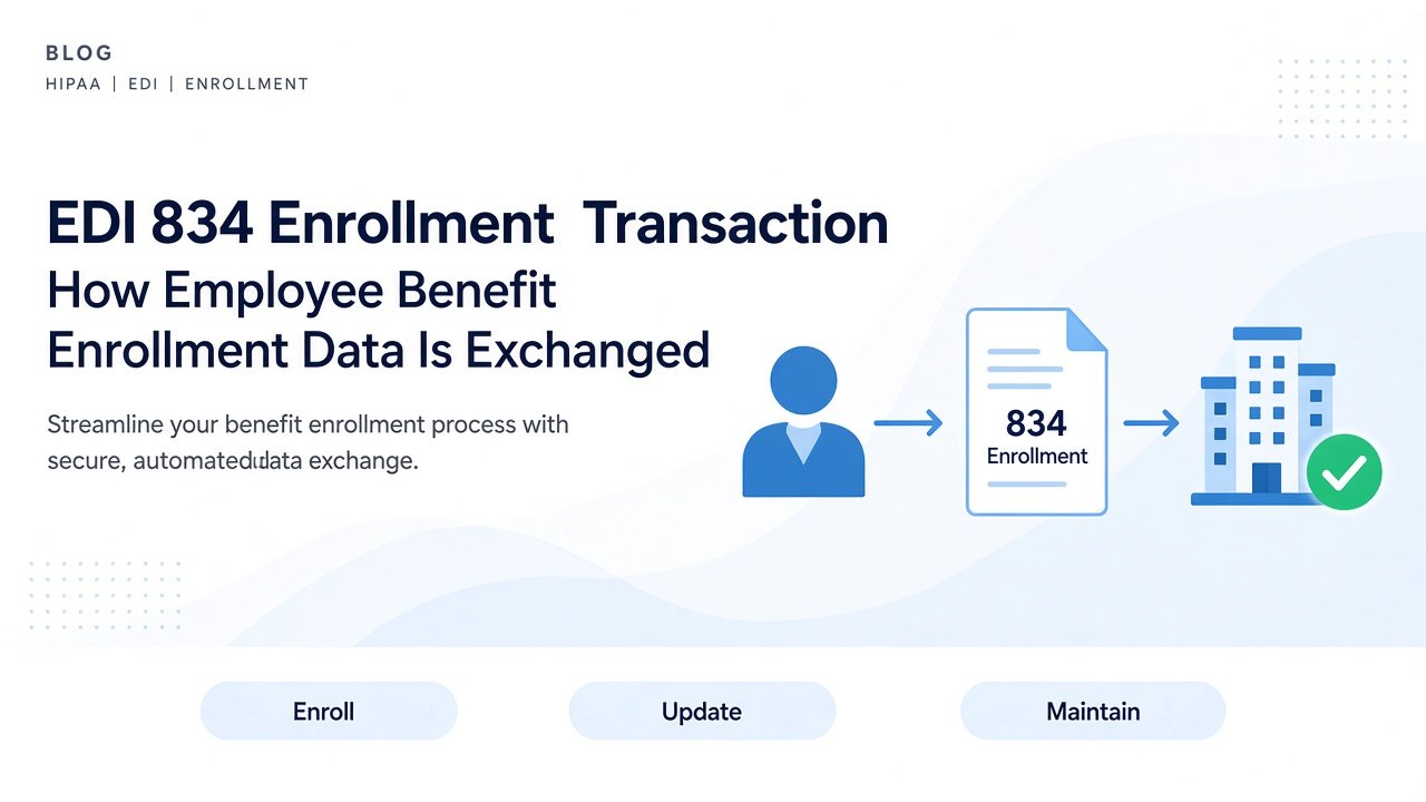 EDI 834 Enrollment Transaction: How Employee Benefit Enrollment Data Is Exchanged