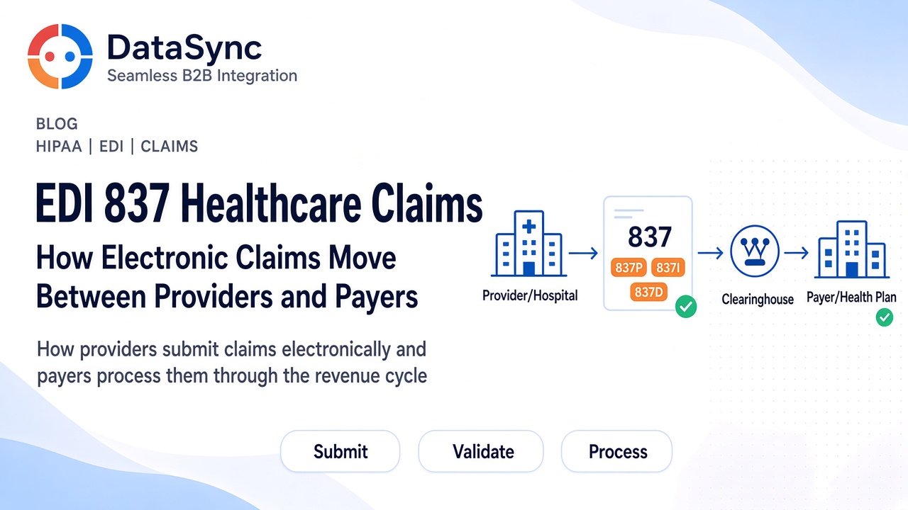 EDI 837 Healthcare Claims: How Electronic Claims Move Between Providers and Payers
