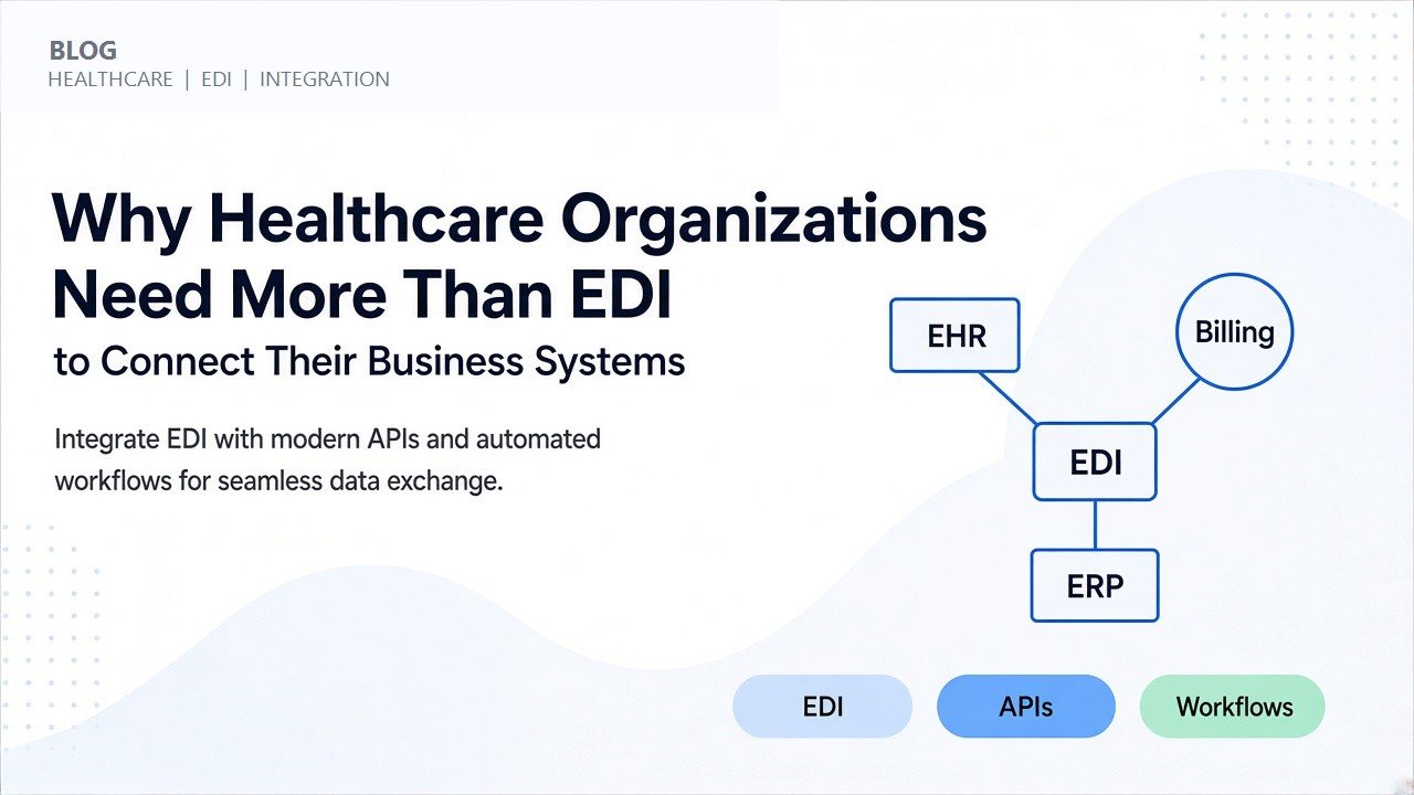 Why Healthcare Organizations Need More Than EDI to Connect Their Business Systems
